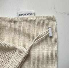 Load image into Gallery viewer, Cotton Mesh Laundry Bag