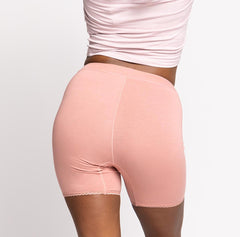 Load image into Gallery viewer, Desert Rose Pink Colored Women&#39;s Organic Cotton High Rise Boxer 
