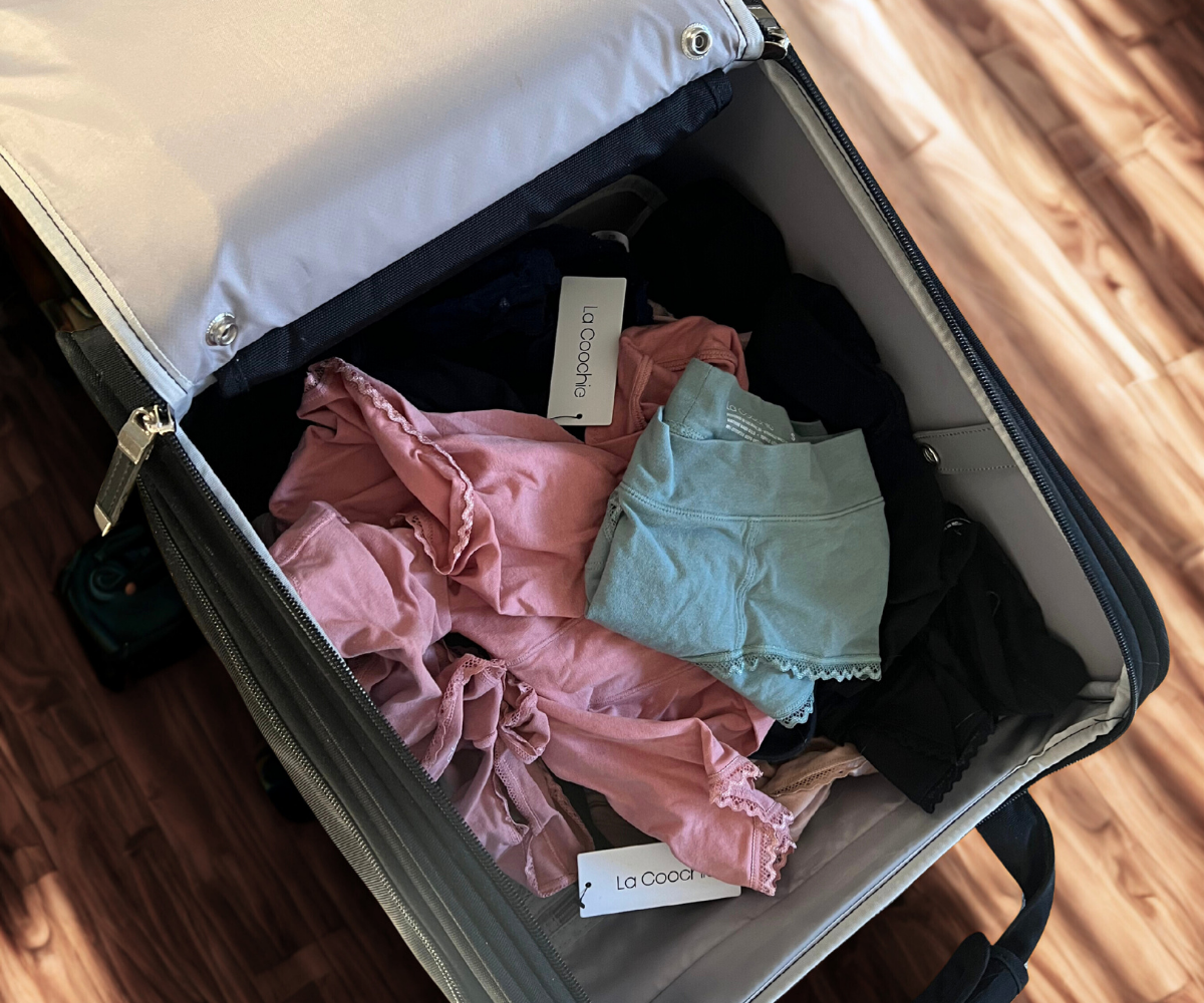 The comfiest best underwear for travel in certified organic cotton (underwear in suitecase)