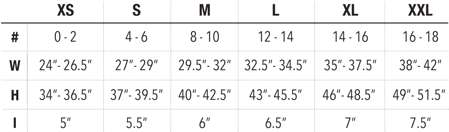 La Coochie Underwear Size Chart and Guide