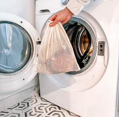 Load image into Gallery viewer, Organic Cotton Laundry Wash Bag - Non-toxic clean wash bag
